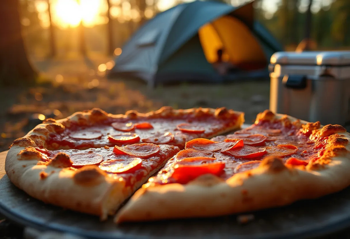 pizza camping