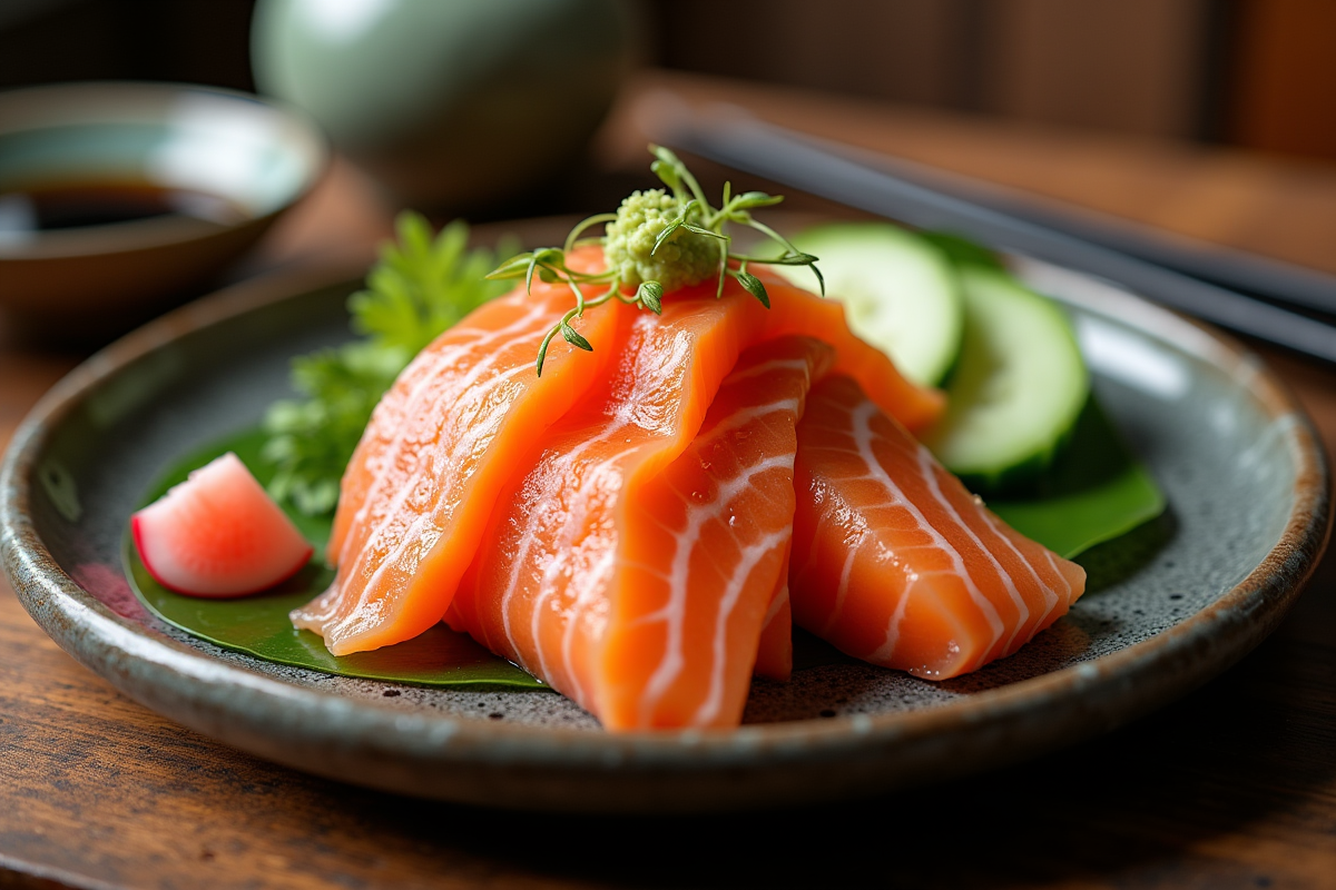 saumon sashimi